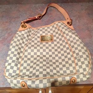 Louis Vuitton Azur Damier Galleria Tote Bag